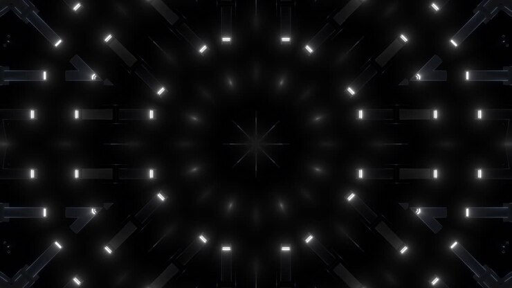 Abstract Glowing Geometric Pattern