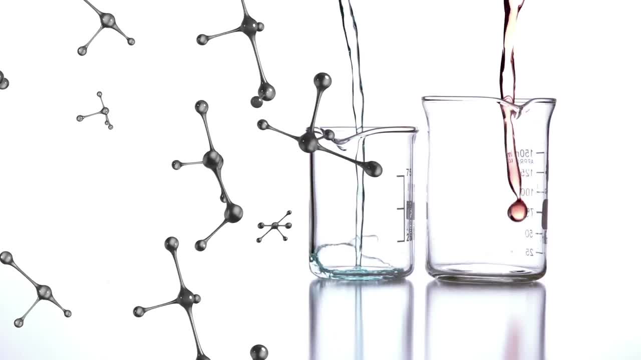 3d 추상적인 모양이 움직입니다.