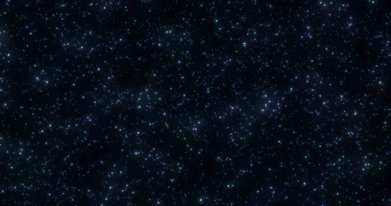 Sfondo di campo stellare scintillante con stelle colorate che brillano nello spazio profondo