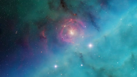 vibrant nebula and starfield in deep space