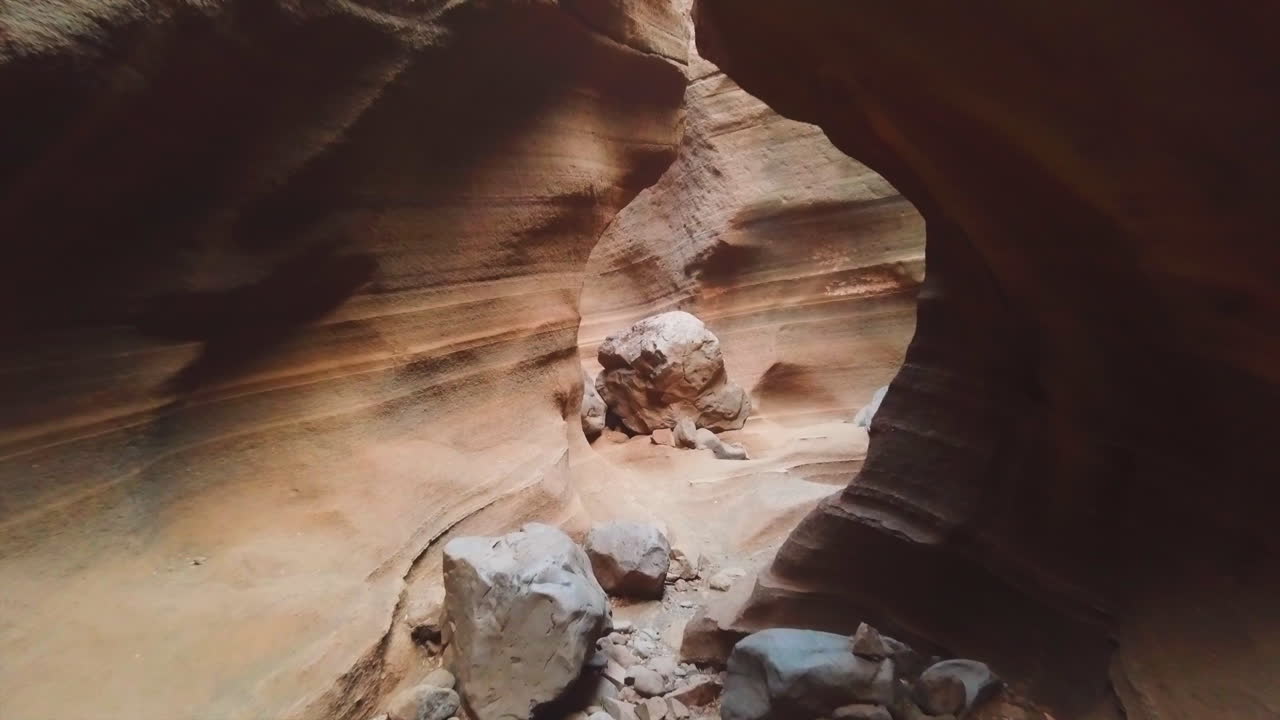 Premium stock video - Barranco de las vacas: fantastic shot inside the ...