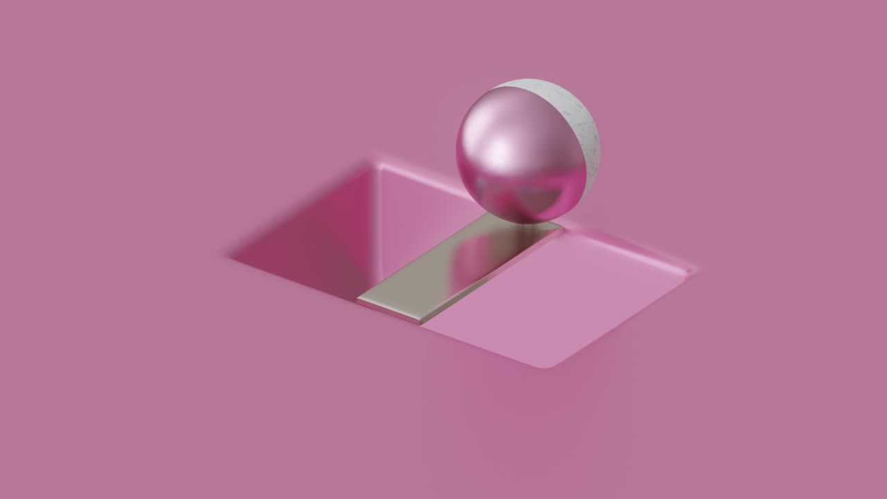 animación sin fin en 3d. movimiento cíclico sin costuras. animación satisfactoria.