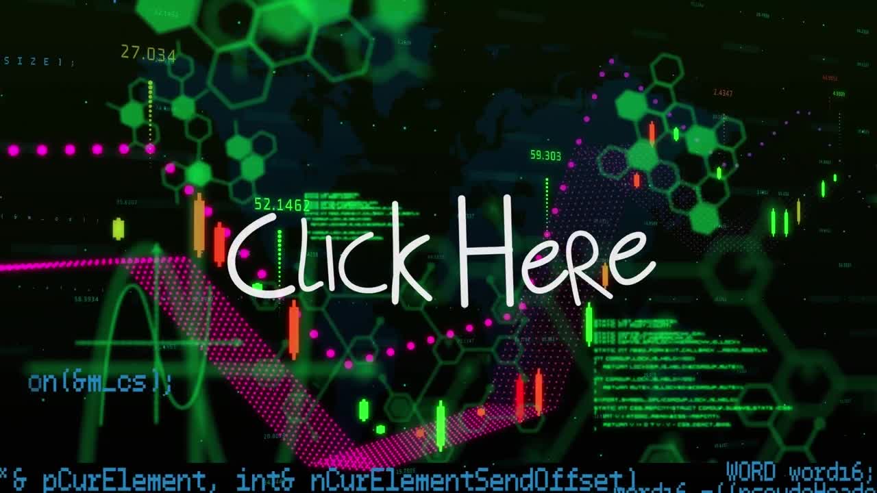 검은색 배경의 텍스트 및 데이터 처리 여기를 클릭하십시오