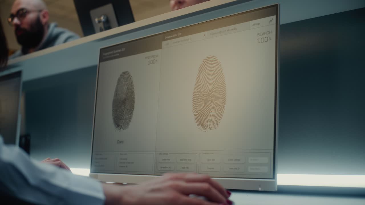 Fingerprint Scanning Verification Process