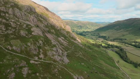 The Great Langdale Valley In Summer. Lake District, Cumbria, UK