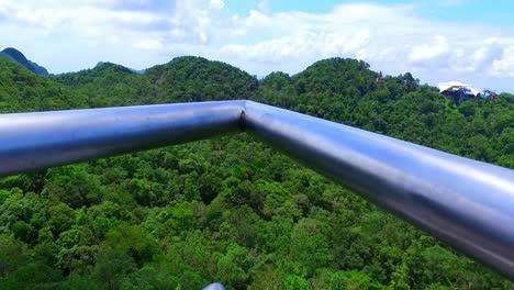 el teleférico langkawi skybridge de la isla de langkawi en malasia
