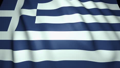 waving realistic greece flag, 4k background, loop animation