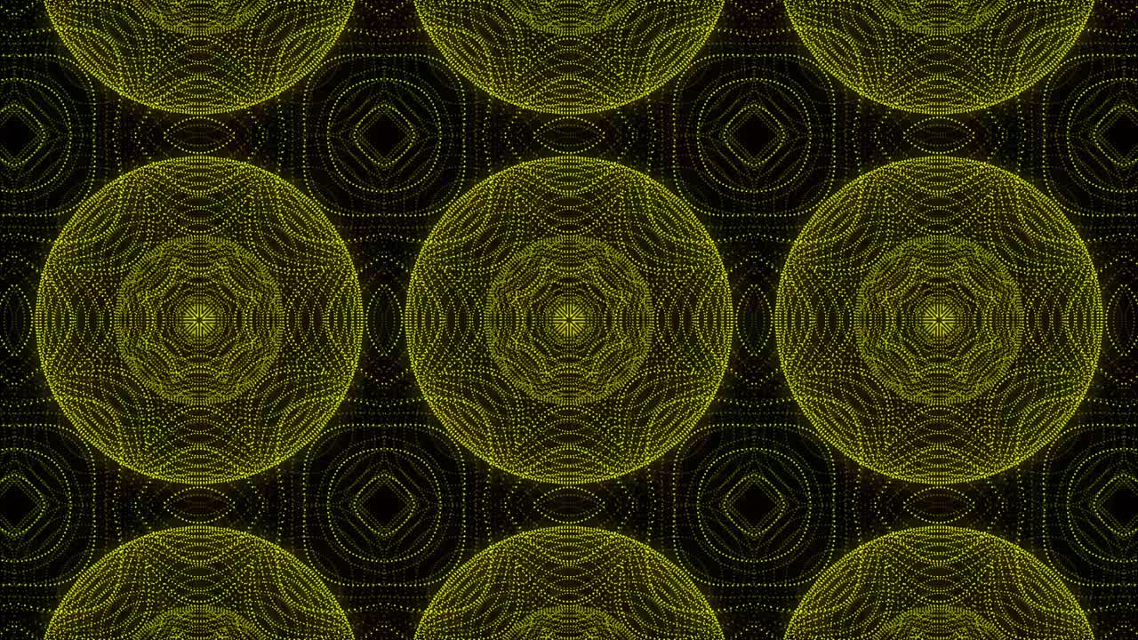 patrón de color amarillo diseño gótico animación gráficos de movimiento