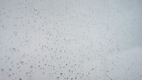 a slow-motion footage of heavy rain and drops