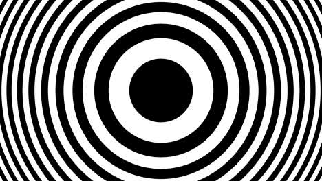 fondo de movimiento con círculos concéntricos en movimiento que se colapsan. bucle sin costuras 3840 x 2160, 30 fps