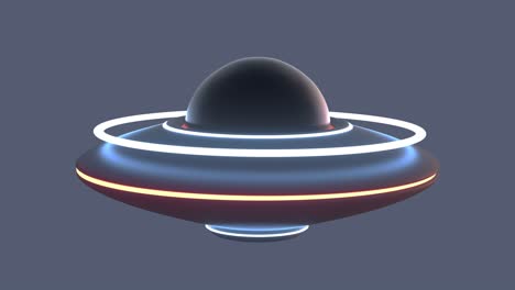 modern alien ufo ship on green chroma key