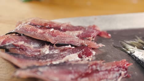 preparing fish fillets