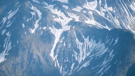 Aerial-View-Landscape-of-Mountais-with-Snow-covered