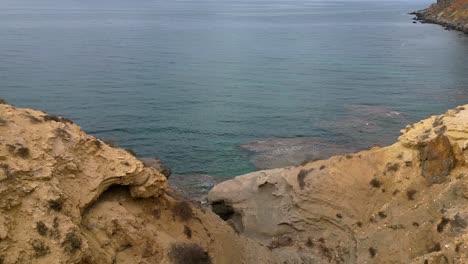 drone footage capturing the mediterranean cliffs