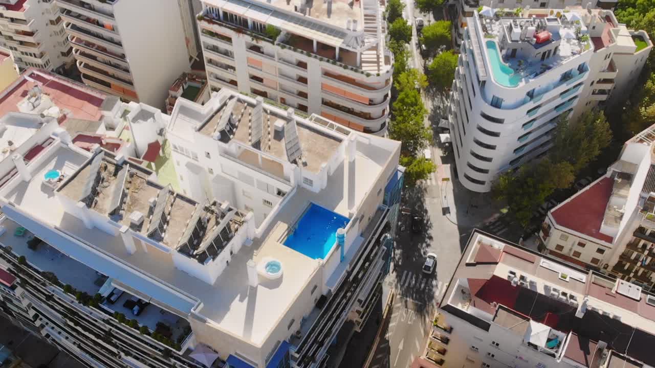 drone disparado desde marbella inn españa
