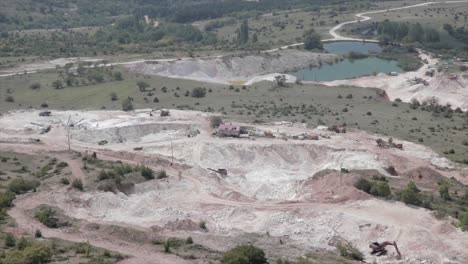 mining with explosives in a mine