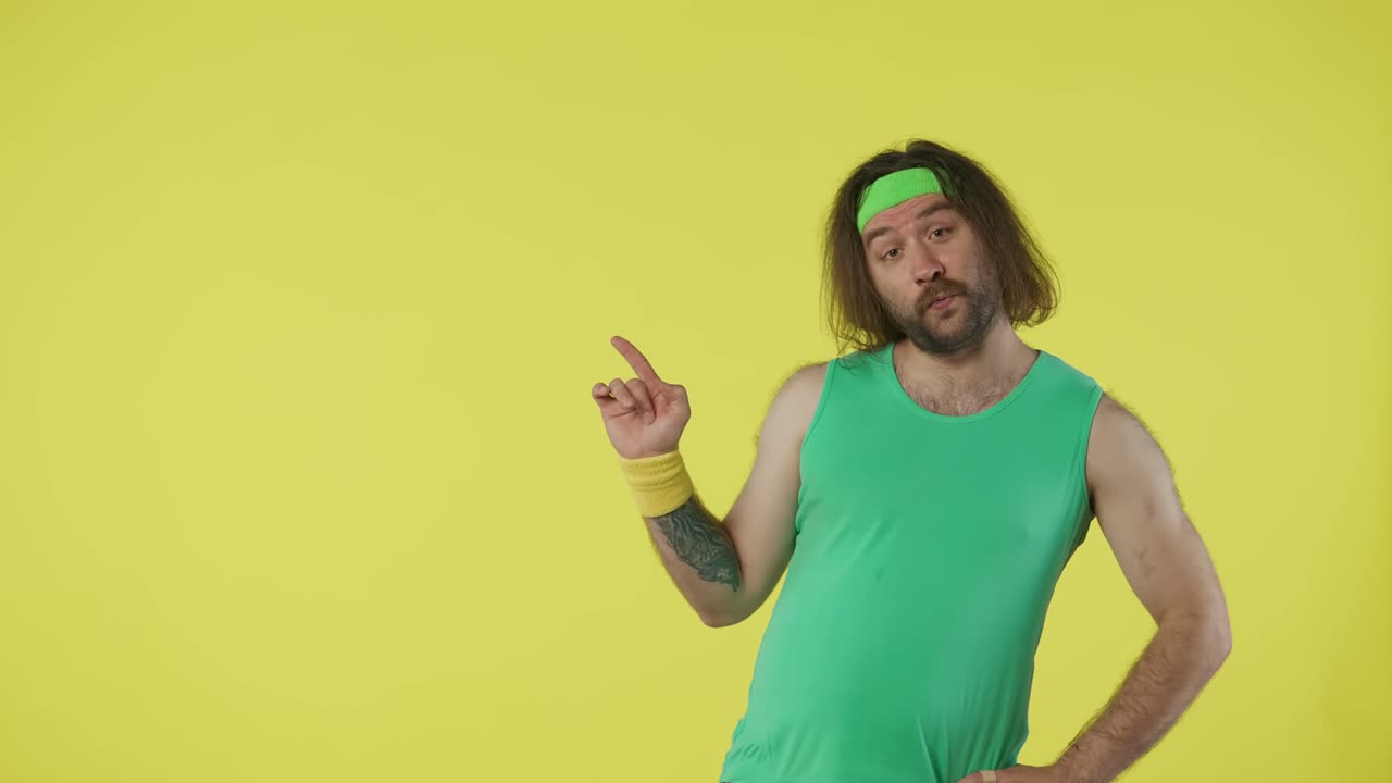 Funny 1980s Fitness Man