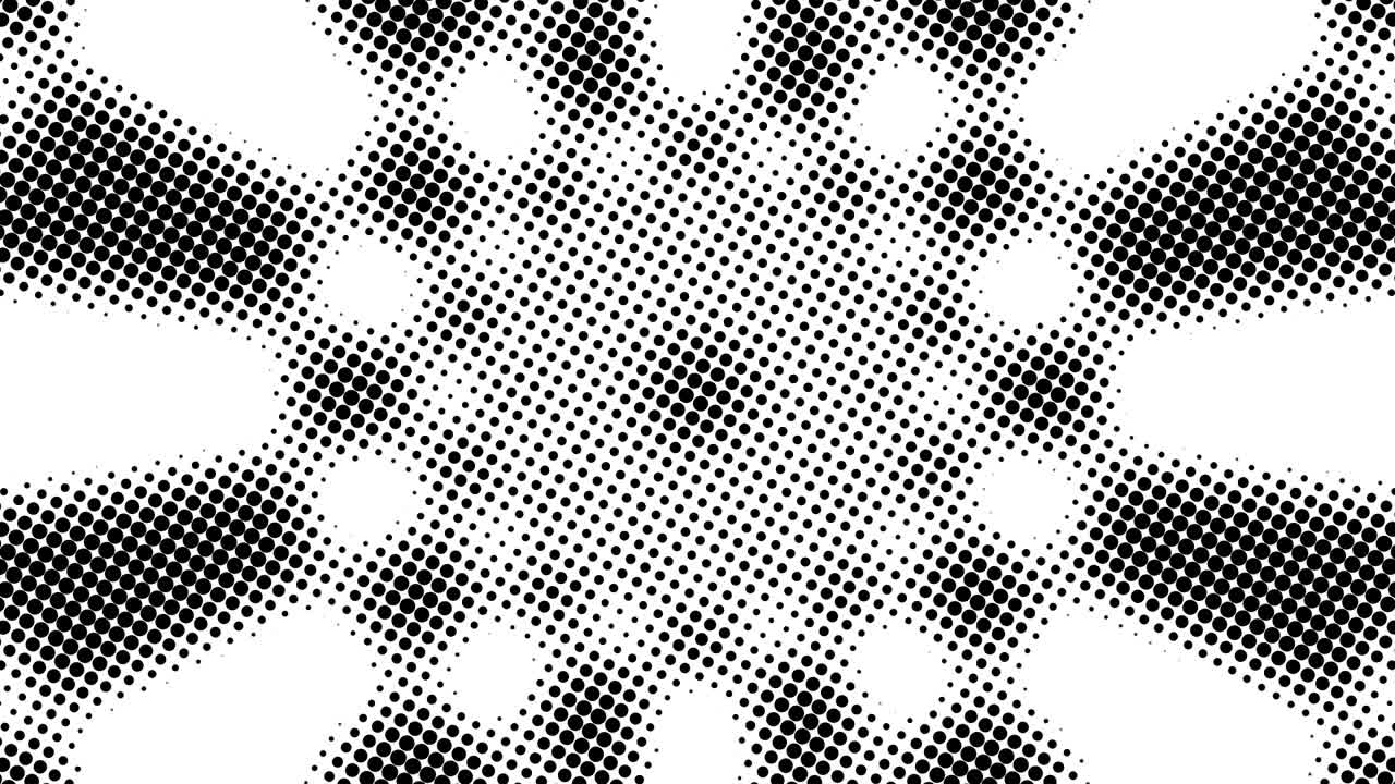 많은 점의 반 음색, 컴퓨터 생성 추상적인 배경, 광학 착각 효과와 함께 3d 렌더링 배경