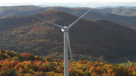 Windmill-turbine-wind-farm-aerial-during-beautiful-autumn-leaf-season