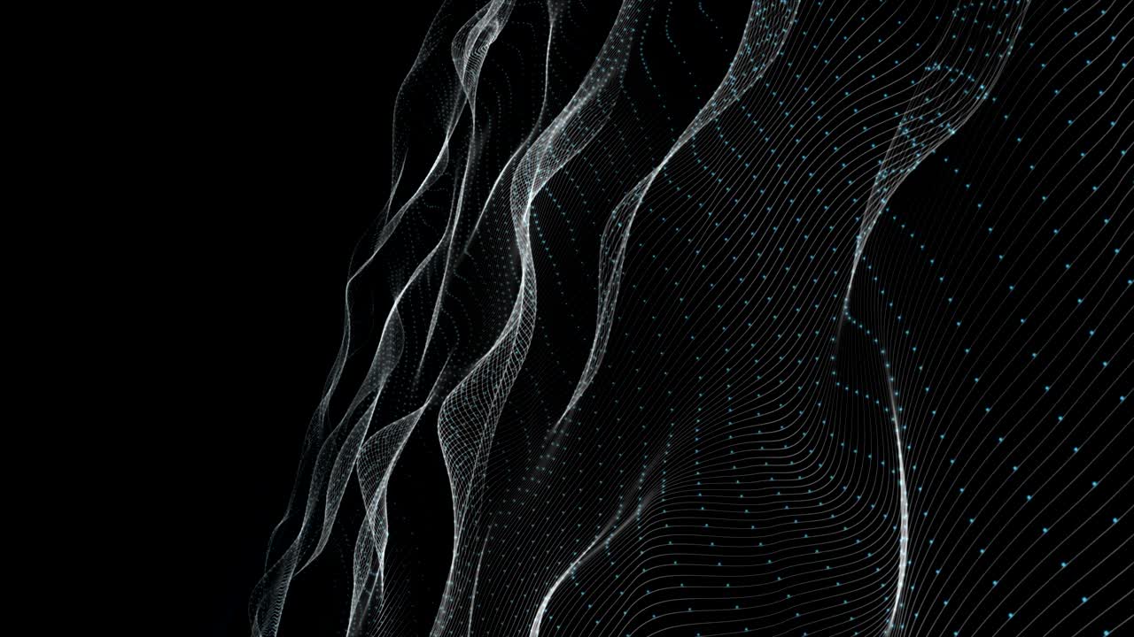 fantastica animazione con oggetto d'onda al rallentatore, 4096x2304 loop 4k