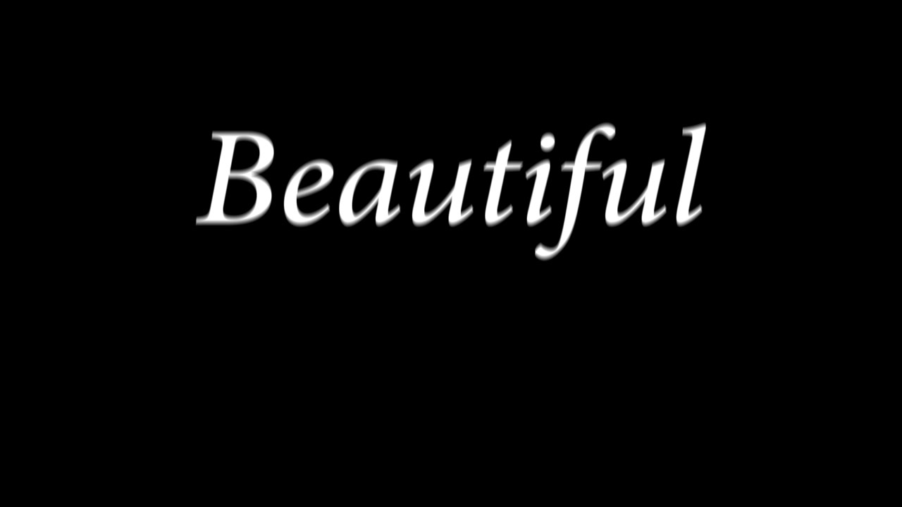 Beautiful text animation message motion graphics