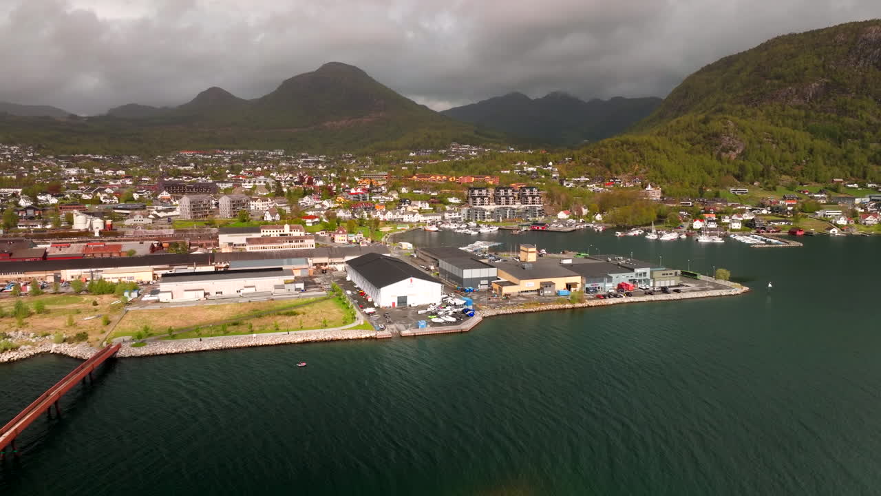 Waterfront Buildings, Harbour Infrastructure, Island Businesses, Aerial