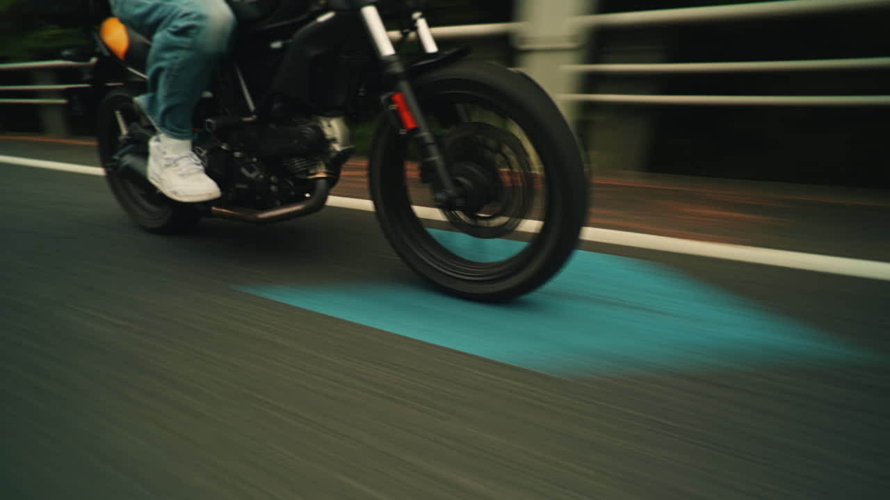 Moto sulla strada