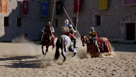 medieval knights jousting
