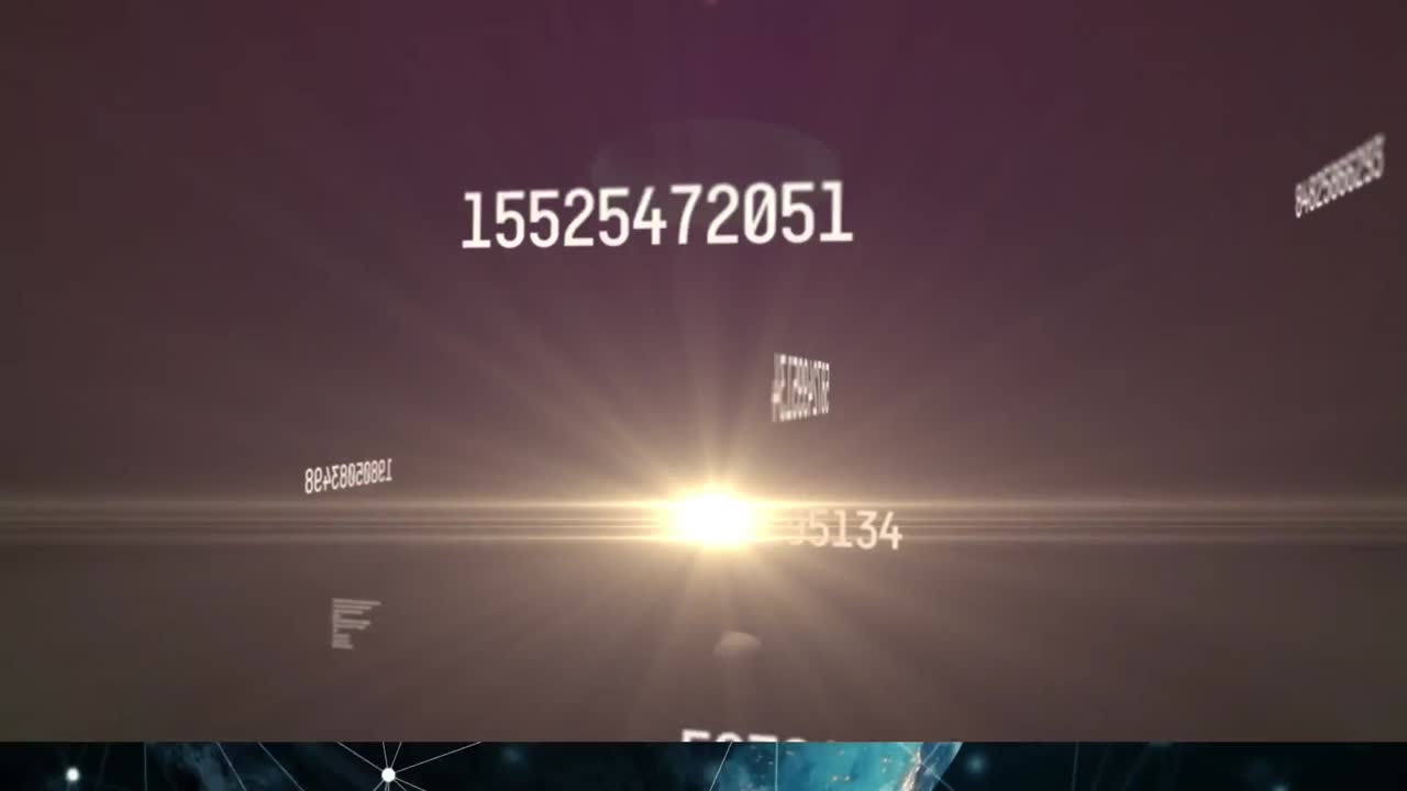 번호 변경의 애니메이션과 빛나는 빛으로 데이터 처리가