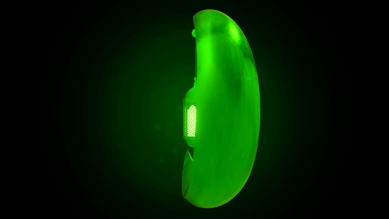 빛나는 축제 랜턴은 어두운 배경에 달에 매달려 있습니다. ramadan kareem 이슬람 운동 배경 3d loopable 애니메이션.