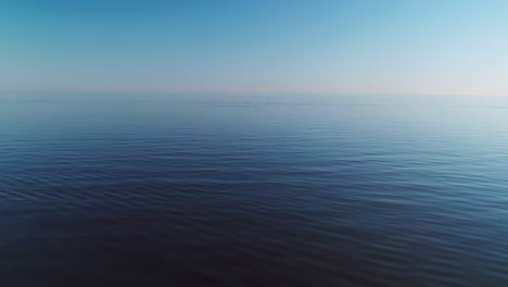 empty mediterranean sea with clear sky