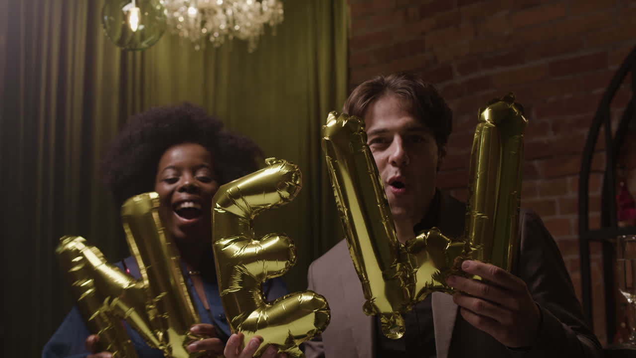 Party celebration with balloons