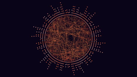 patrón de puntos circulares simétricos e intrincados