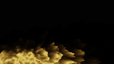 diseño renderizado en 3d abstracto dorado y negro
