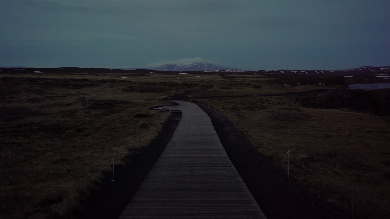 Path leading to mountain in the background shot in beautiful evening light with the Sony a7iii and Ronin S