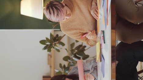 women collaborating on an art project