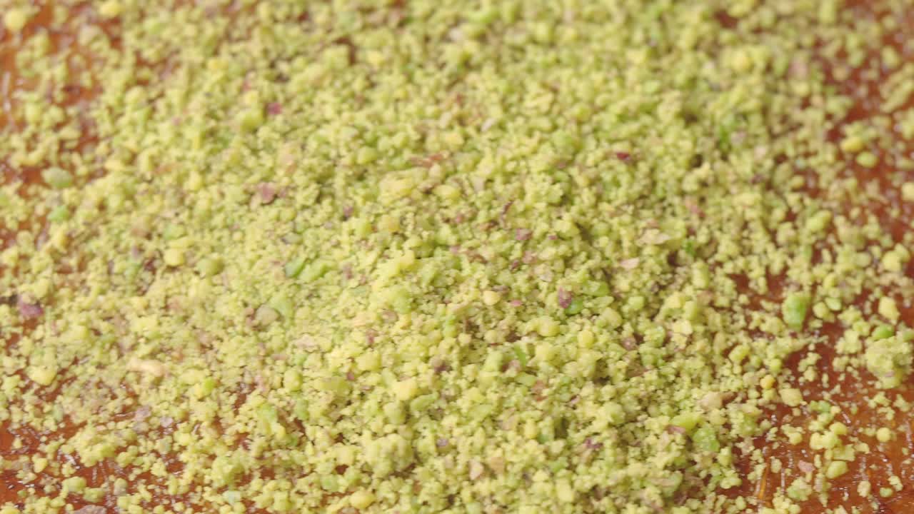 바클라바의 클로즈업