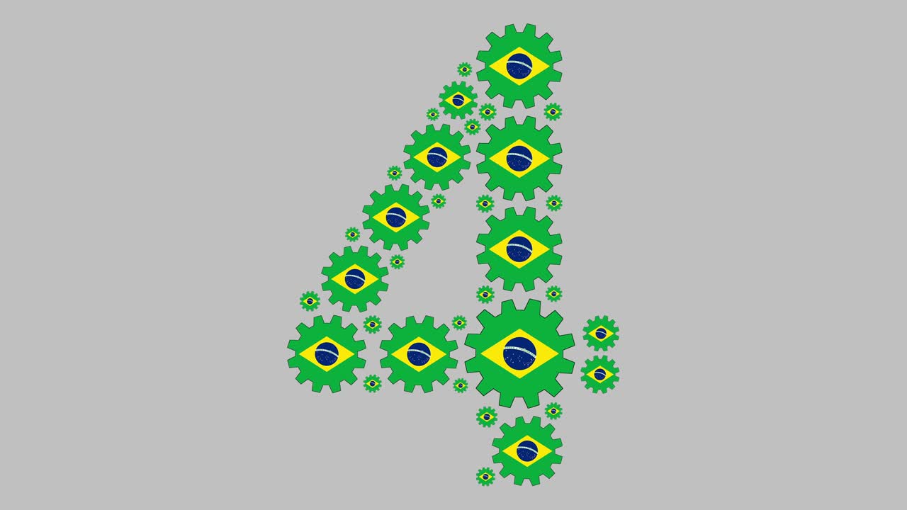 número cuatro brasileño