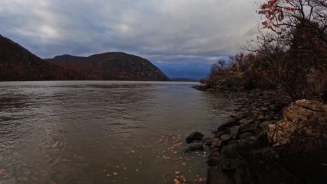 magical autumn sunset time-lapse of the hudson river on a stunning, stormy fall day