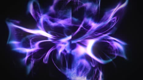 animación de fondo del haz de energía de gradación púrpura azul