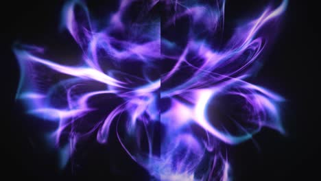 blue purple gradation energy beam background animation