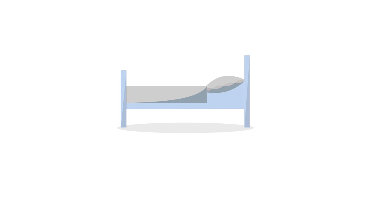 Minimalist Flat Design Bed Animation