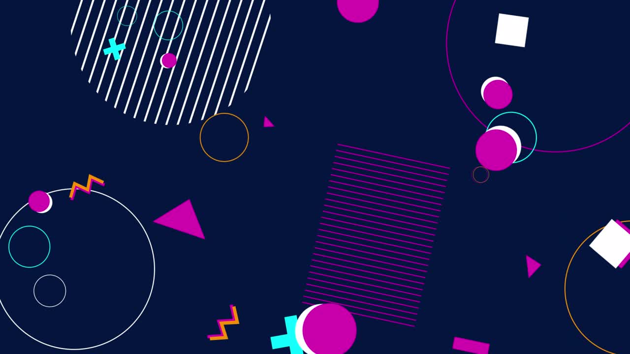 fondo animado en estilo retro