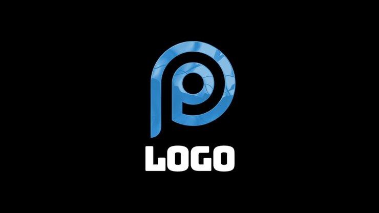 Moderne 3D Logo Animatie met Metallic en Blauw Ontwerp