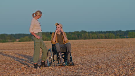 couple in a field