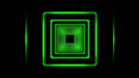 diseño de neón de moda camino brillante que pasa por el túnel - 4k