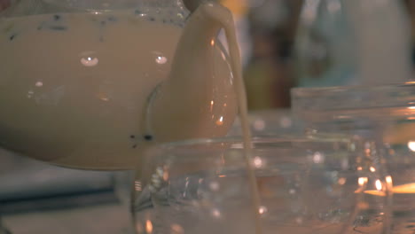 Pouring-a-cup-of-masala-tea-in-the-restaurant