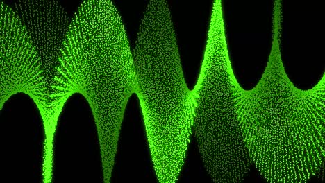 patrón de forma de punto de color verde animación gráficos de movimiento