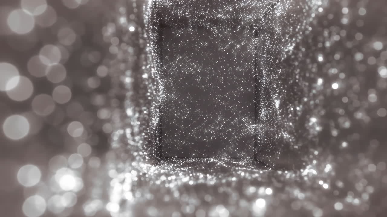 Abstrakter Glitzertunnel