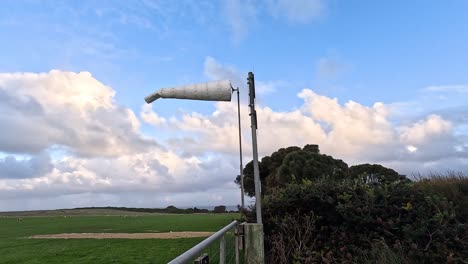 windsock blowing in the breeze